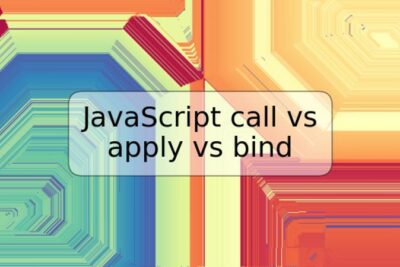 JavaScript call vs apply vs bind