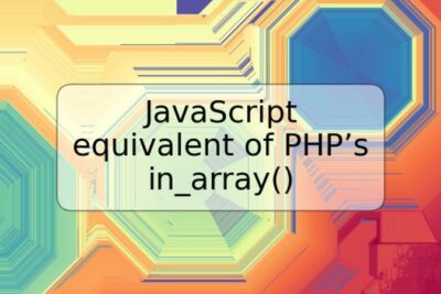 JavaScript equivalent of PHP’s in_array()