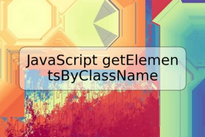 JavaScript getElementsByClassName