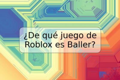 ¿De qué juego de Roblox es Baller?