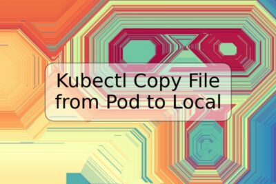 Kubectl Copy File from Pod to Local