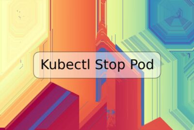 Kubectl Stop Pod