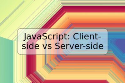 JavaScript: Client-side vs Server-side