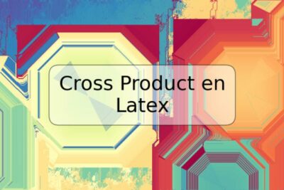Cross Product en Latex