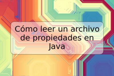 Cómo leer un archivo de propiedades en Java