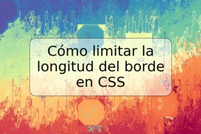 Cómo limitar la longitud del borde en CSS