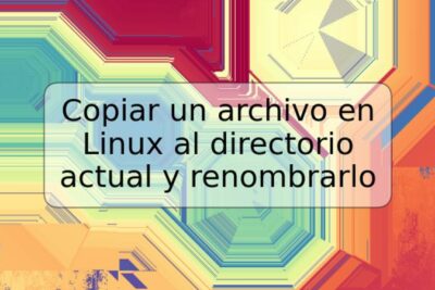 Copiar un archivo en Linux al directorio actual y renombrarlo