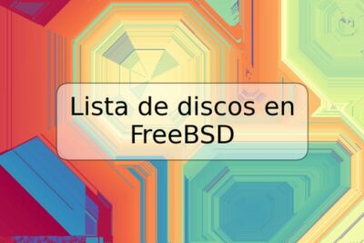 Lista de discos en FreeBSD