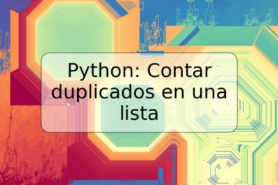 Python: Contar duplicados en una lista