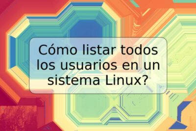 Cómo listar todos los usuarios en un sistema Linux?