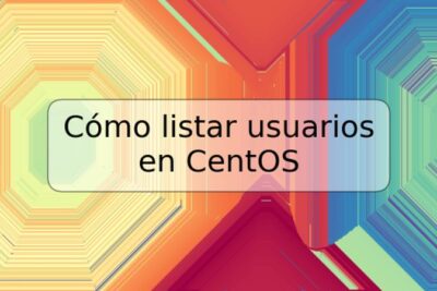 Cómo listar usuarios en CentOS