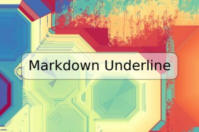 Markdown Underline