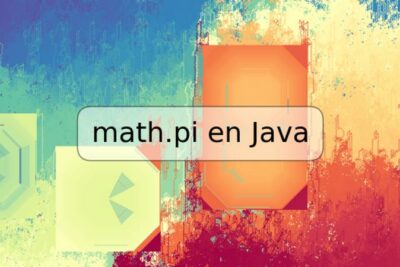math.pi en Java