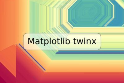 Matplotlib twinx