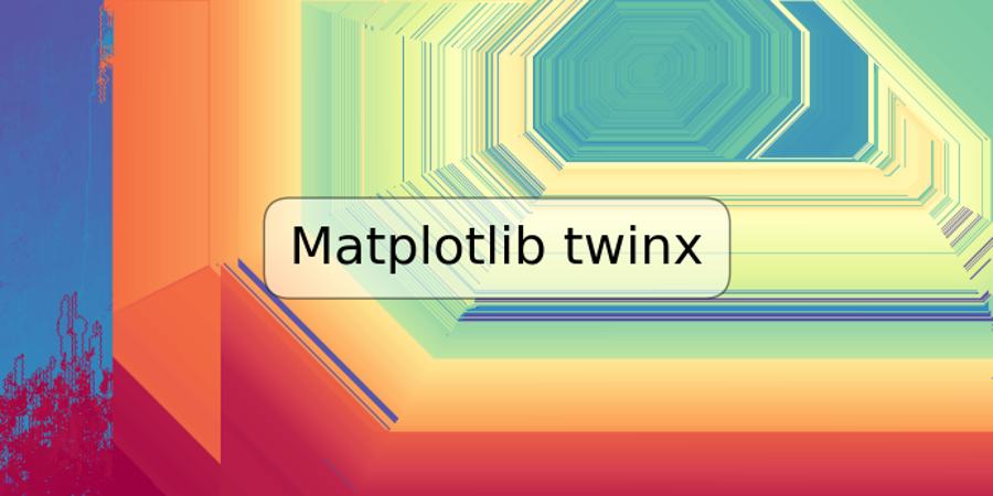 Matplotlib twinx