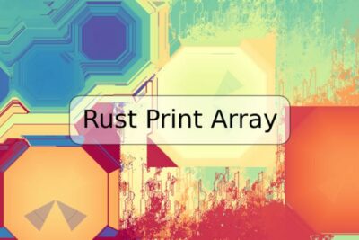 Rust Print Array