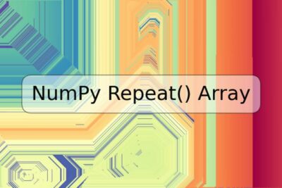 NumPy Repeat() Array