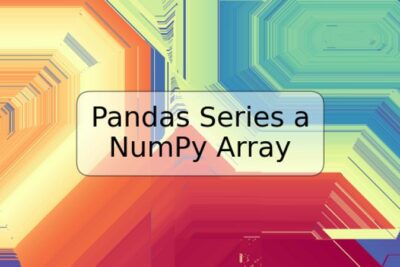 Pandas Series a NumPy Array