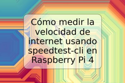 Cómo medir la velocidad de internet usando speedtest-cli en Raspberry Pi 4