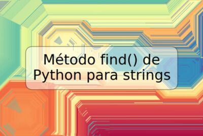 Método find() de Python para strings