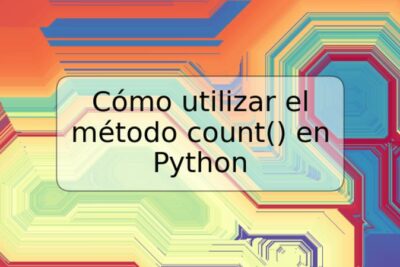 Cómo utilizar el método count() en Python