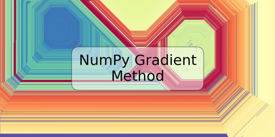 NumPy Gradient Method