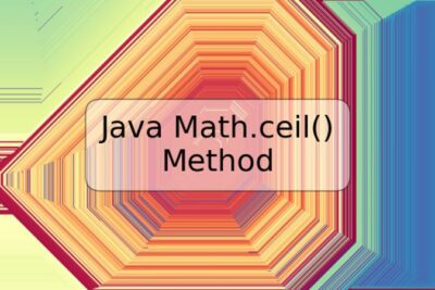Java Math.ceil() Method