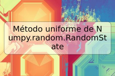 Método uniforme de Numpy.random.RandomState