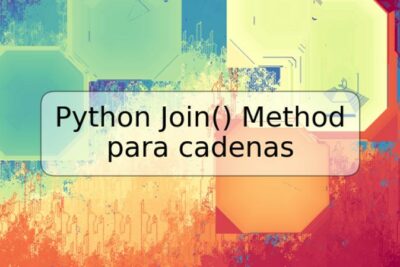 Python Join() Method para cadenas