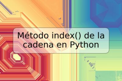 Método index() de la cadena en Python