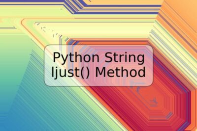 Python String ljust() Method