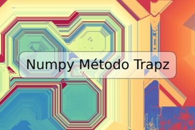 Numpy Método Trapz