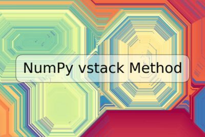 NumPy vstack Method
