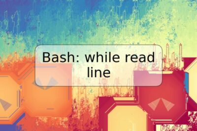 Bash: while read line