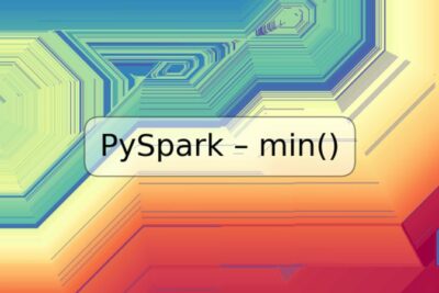 PySpark – min()