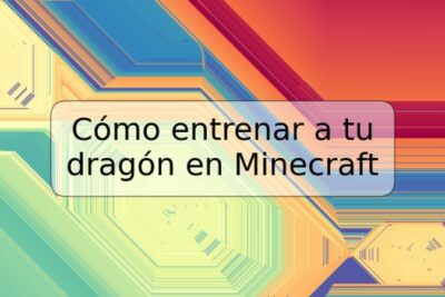 Cómo entrenar a tu dragón en Minecraft