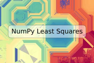 NumPy Least Squares