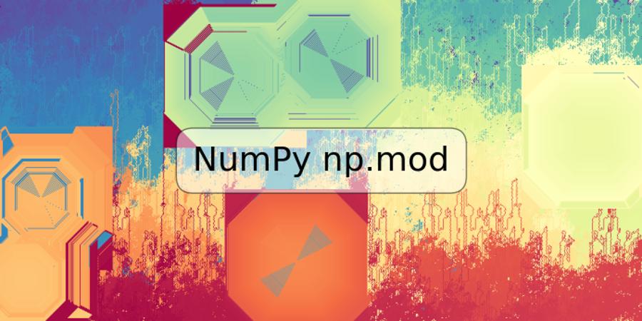 NumPy np.mod