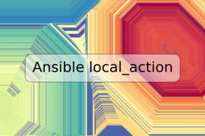 Ansible local_action