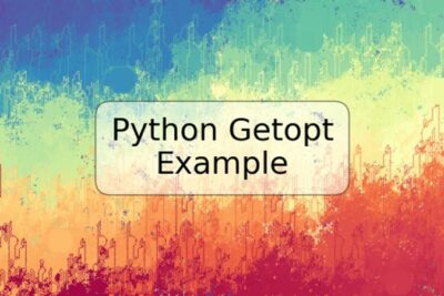 Python Getopt Example