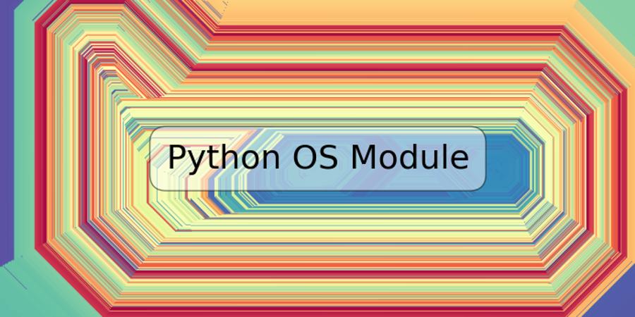 Python OS Module | TRSPOS