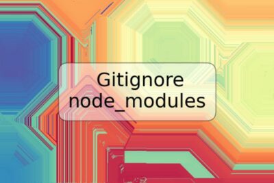 Gitignore node_modules