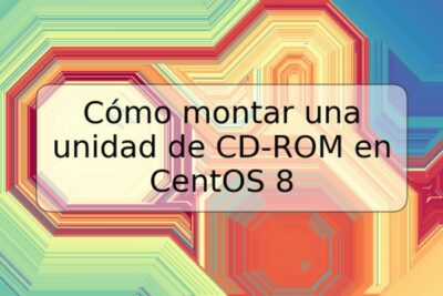 Cómo montar una unidad de CD-ROM en CentOS 8