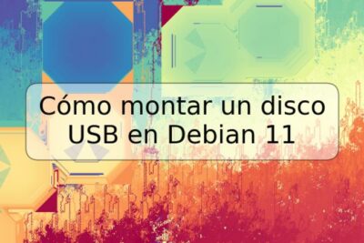 Cómo montar un disco USB en Debian 11