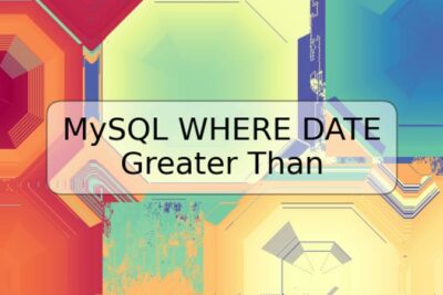 MySQL WHERE DATE Greater Than