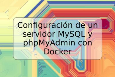Configuración de un servidor MySQL y phpMyAdmin con Docker