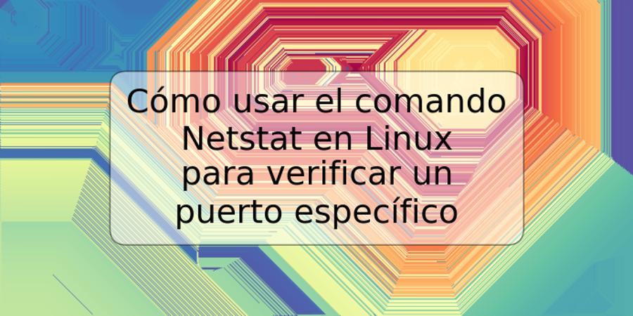 Cómo usar el comando Netstat en Linux para verificar un puerto específico