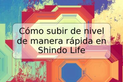 Cómo subir de nivel de manera rápida en Shindo Life