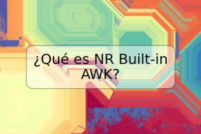 ¿Qué es NR Built-in AWK?
