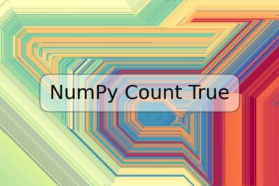 NumPy Count True